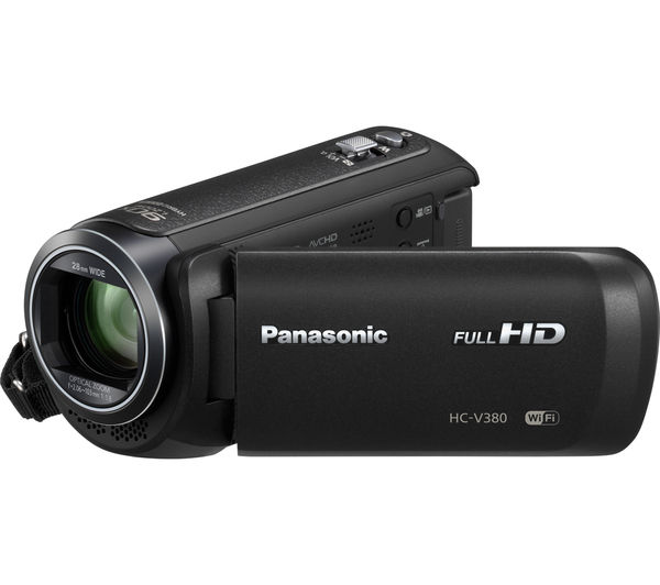 Image of Panasonic HC-V380 - camcorder - storage: flash card