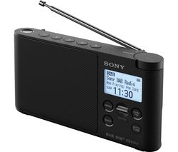 SONY XDR-S41D Portable DAB+/FM Clock Radio - Black