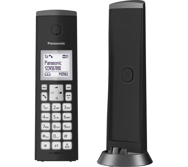 Panasonic Kx Tgk220eb Cordless Phone With Answering Machine Black