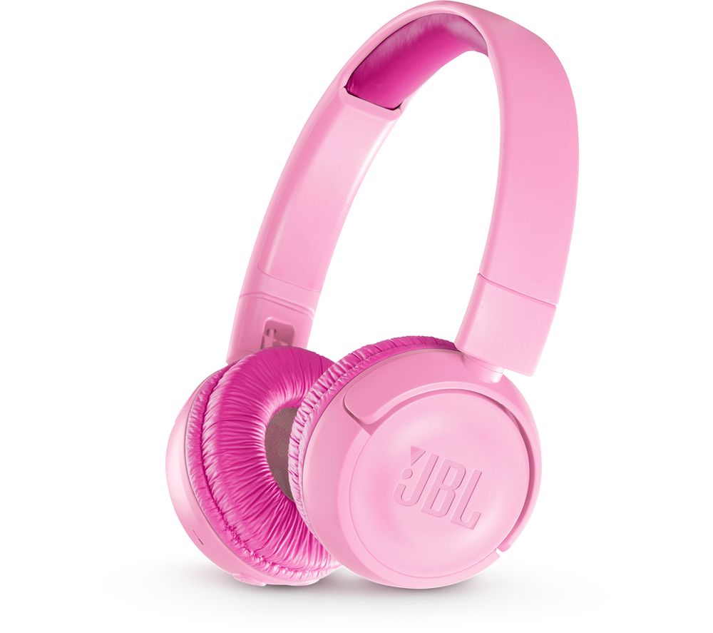 pink wireless headset with mic