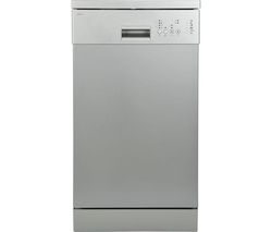 ESSENTIALS CDW45S18 Slimline Dishwasher - Dark Silver