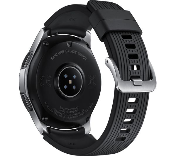 SM-R800NZSABTU - SAMSUNG Galaxy Watch - Silver, 46 mm - Currys 