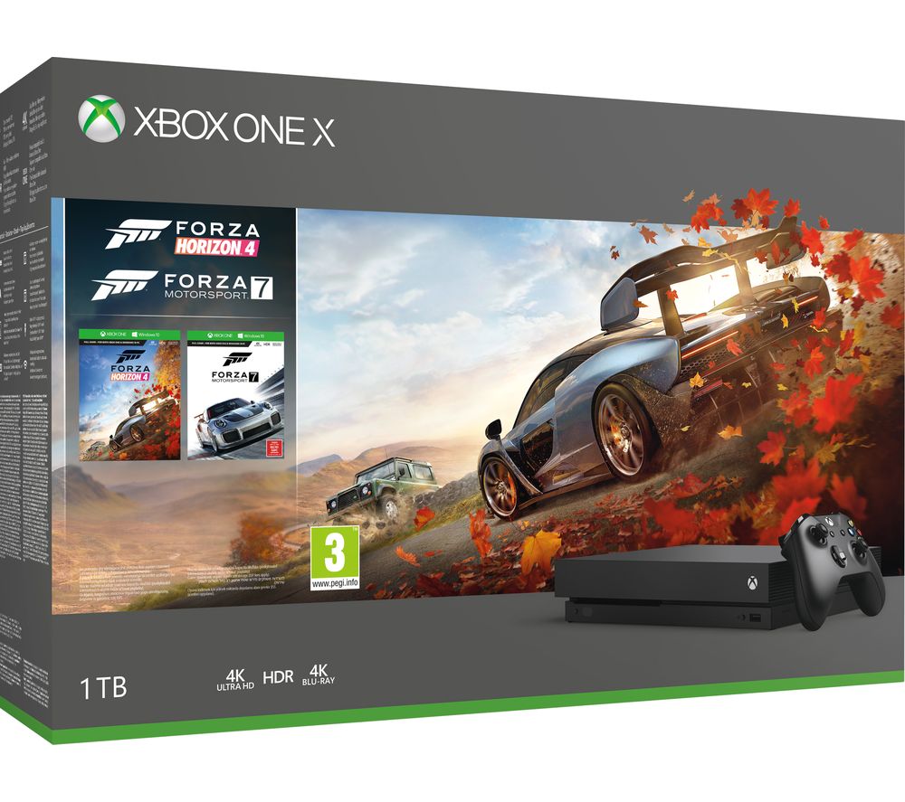 Buy MICROSOFT Xbox One X with Forza Horizon 4 & Forza Motorsport 7