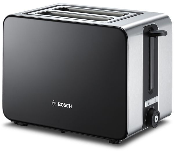 Image of BOSCH Sky TAT7203GB 2-Slice Toaster - Black