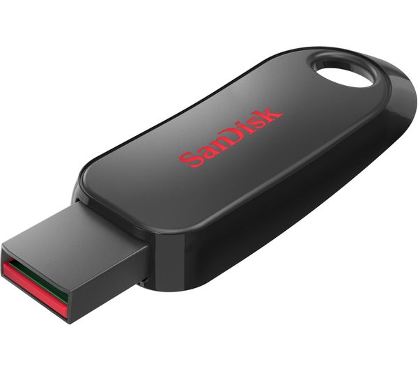 Image of SANDISK Cruzer Snap USB 2.0 Memory Stick - 32 GB, Black & Red