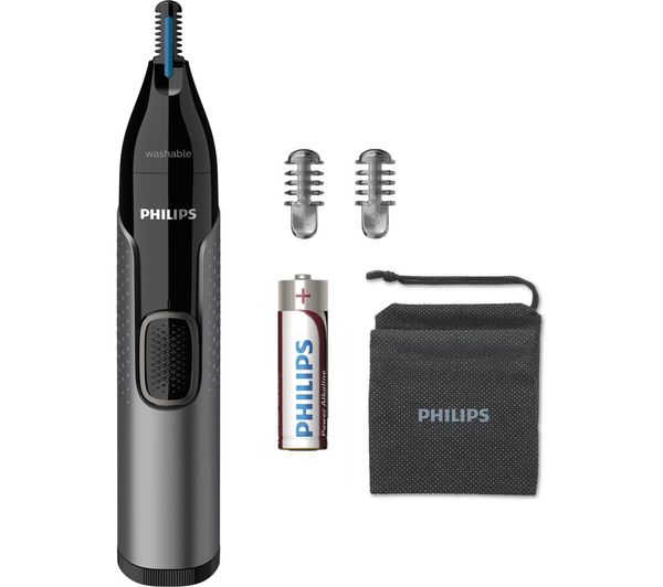 Image of PHILIPS Series 3000 NT3650/16 Wet & Dry Nose, Ear & Eyebrow Trimmer - Black