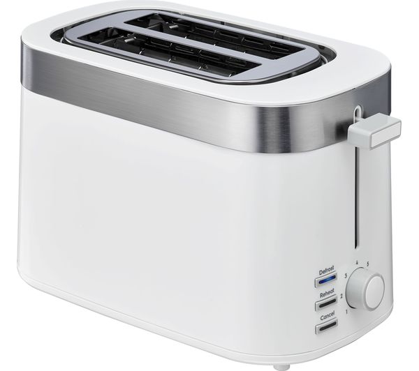  LOGIK L02TW21 2Slice Toaster White Currys Business
