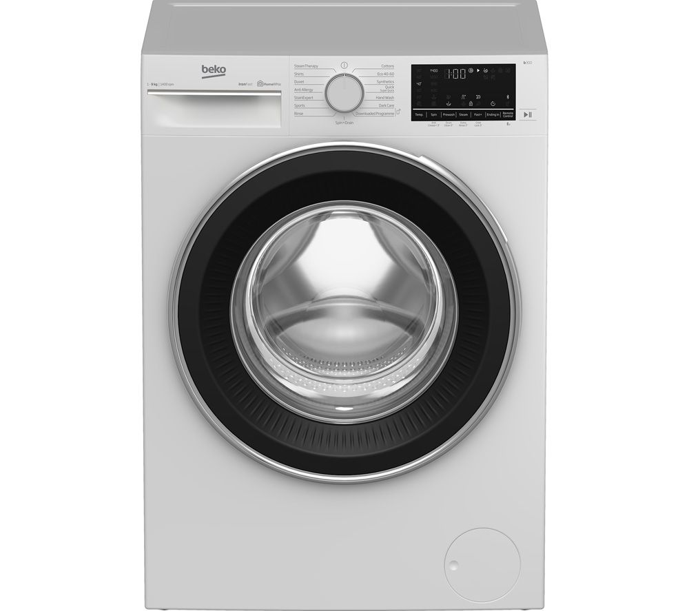 BEKO Pro B3W5942IW Bluetooth 9 kg 1400 Spin Washing Machine - White