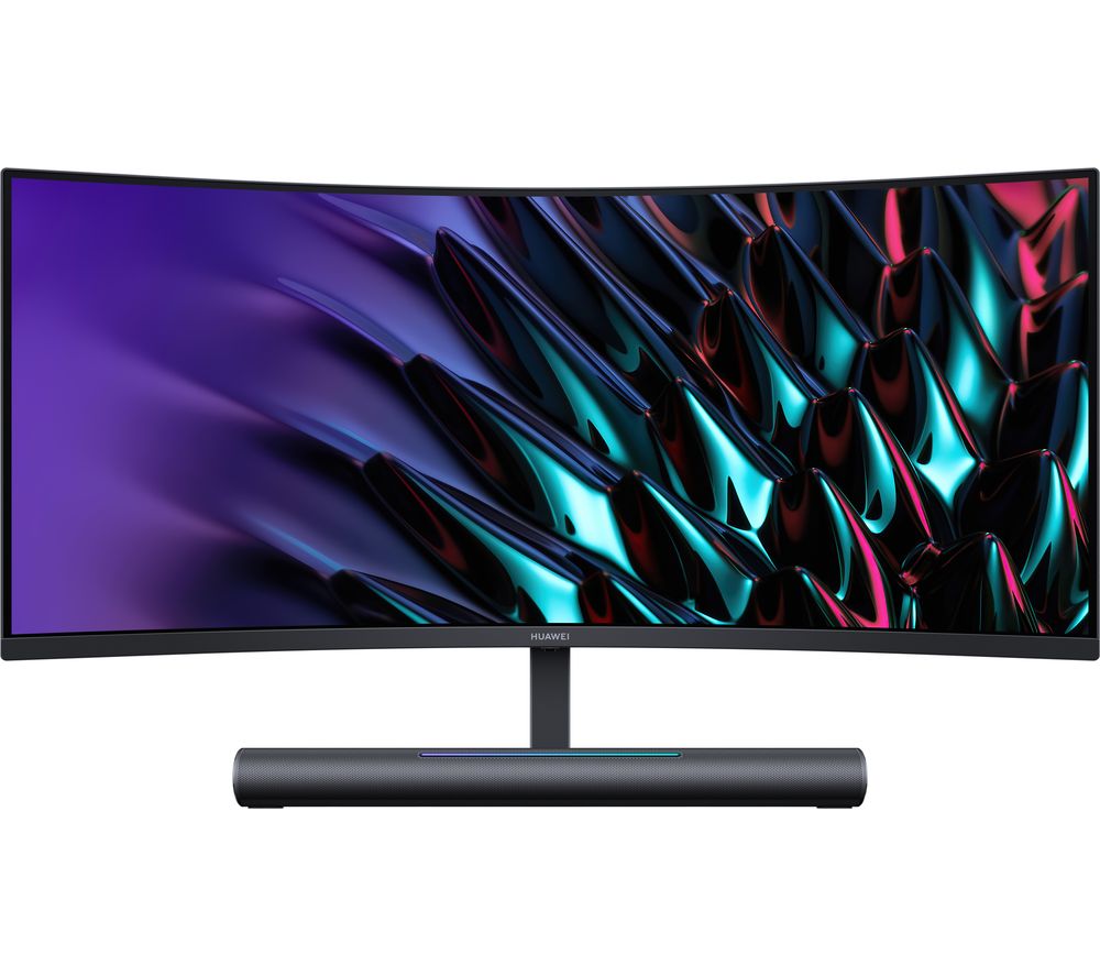 HUAWEI MateView GT Wide Quad HD 34" Curved VA Monitor with Soundbar - Black