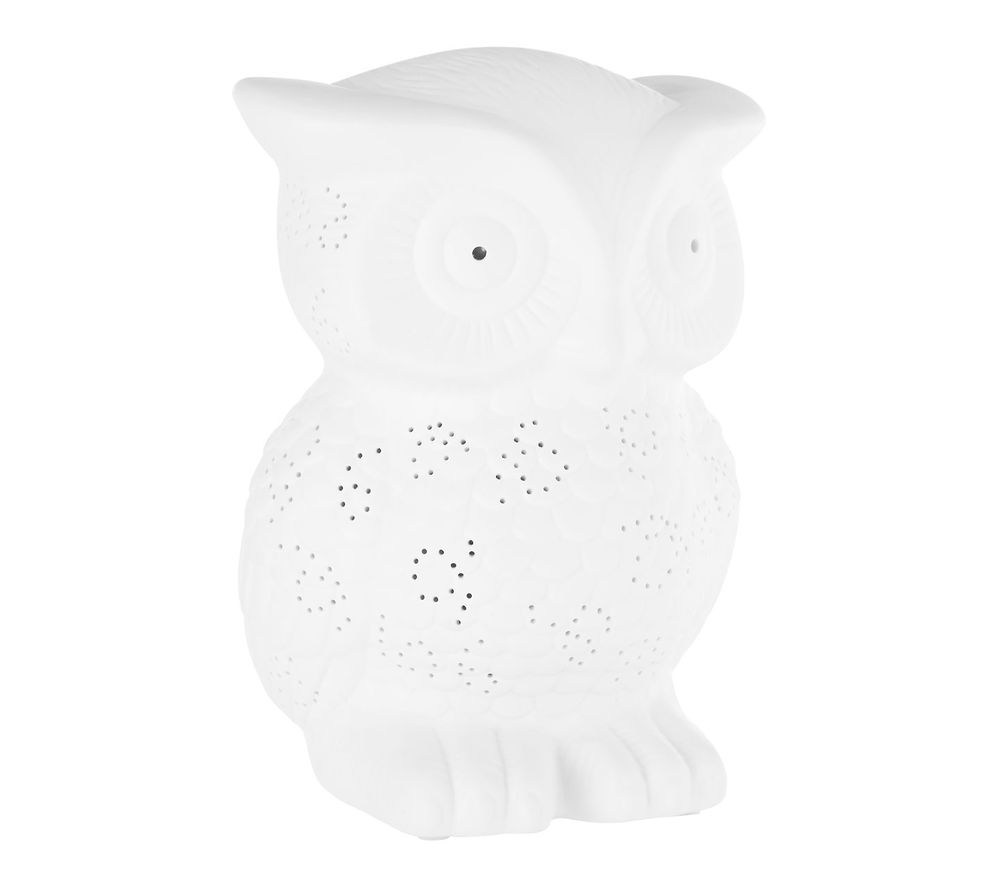 Owl Kids Night Light - White