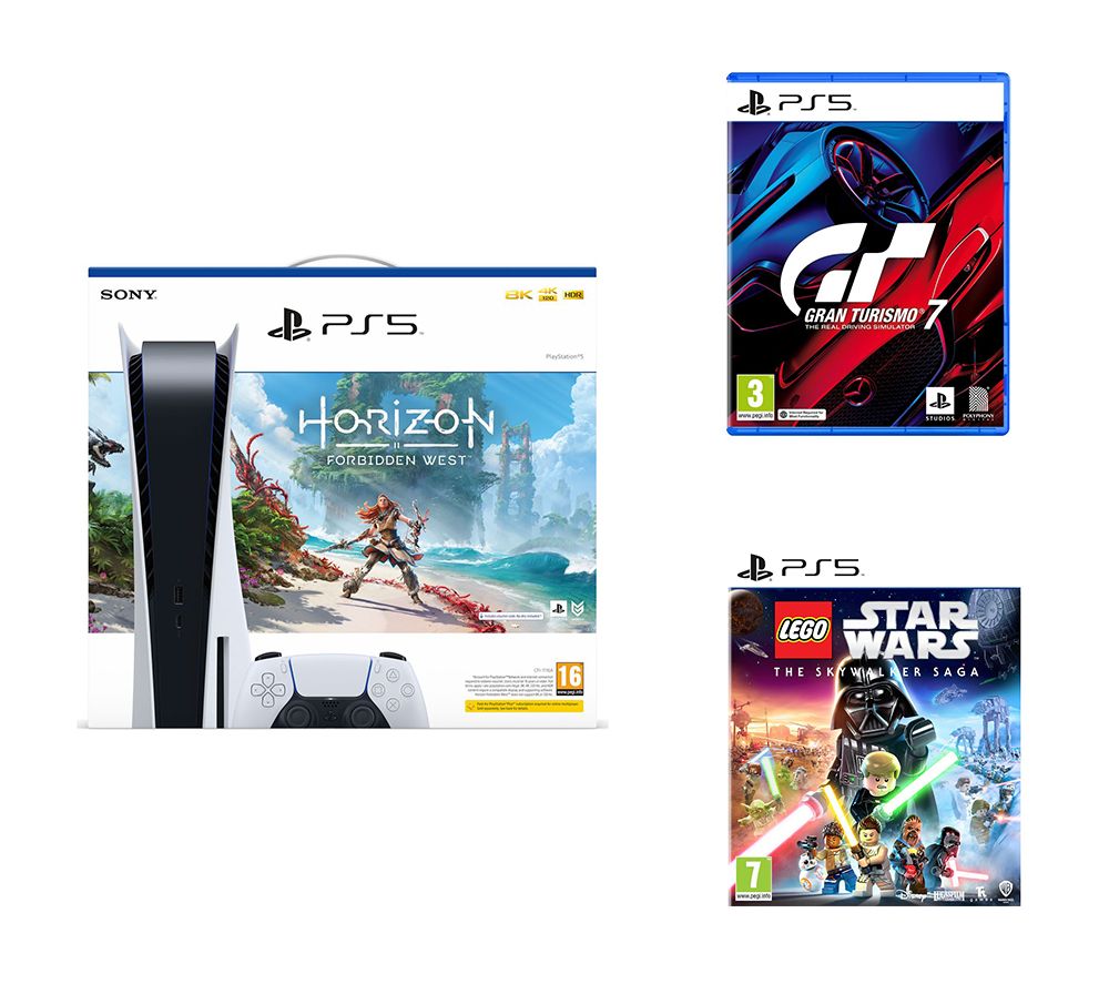 PlayStation 5, Horizon Forbidden West, Gran Turismo 7 & LEGO Star Wars Bundle