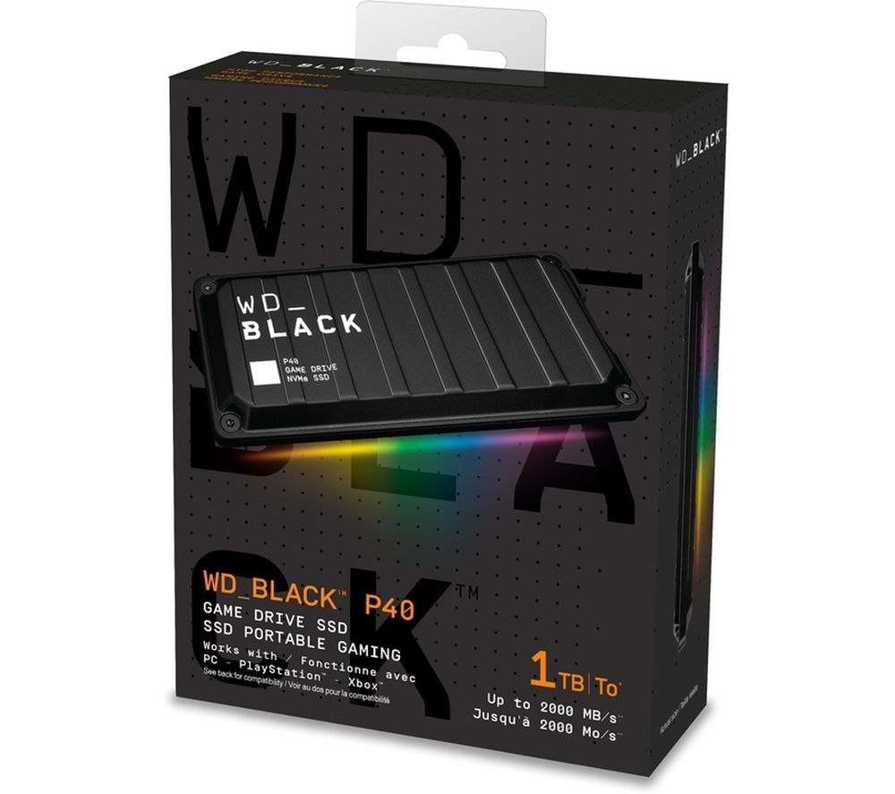 _BLACK P40 External SSD Game Drive - 1 TB