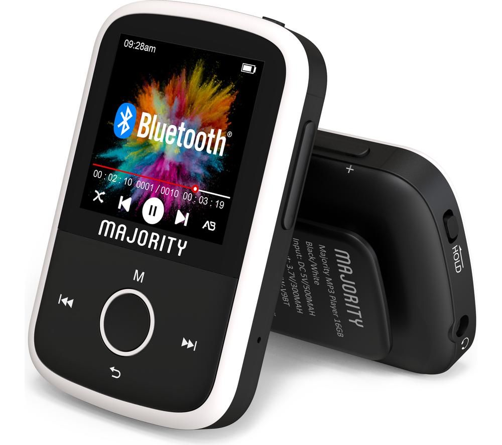 MP3 Player - 16 GB, Black & White