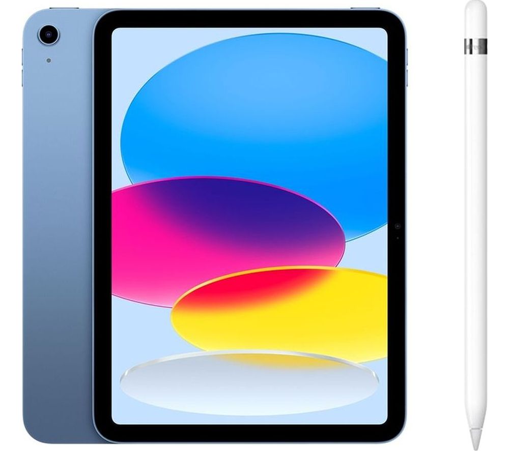 10.9” iPad Cellular (2022, 256 GB, Blue) & Pencil (1st Generation) Bundle