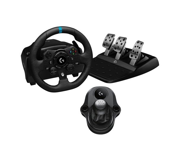 Logitech G923 Racing Wheel Pedals Driving Force Shifter Xbox Pc Black