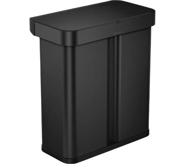 Simplehuman St2043 58 Litre Rectangular Bin Matte Black