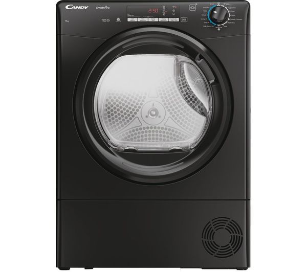 Candy Smart Pro Croe C9tbeb Wifi Enabled 9 Kg Condenser Tumble Dryer Black