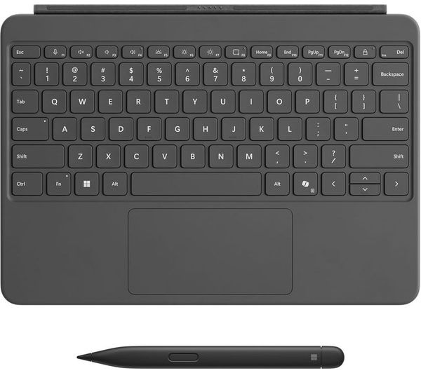 MICROSOFT Surface Pro Typecover & Surface Slim Pen 2 Bundle - Alcantara Platinum