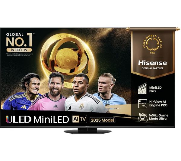 Hisense U8q 65 Mini Led 4k 165hz Smart Ai Tv With Freely 65u8qtuk