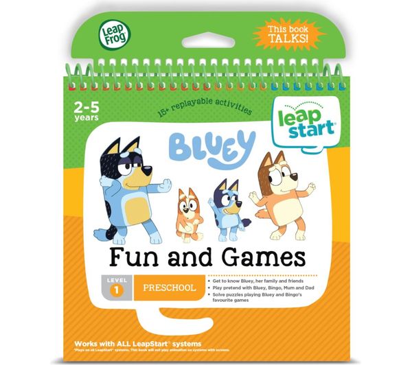 Leapfrog Leapstart Bluey Fun Games Interactive Activity Book