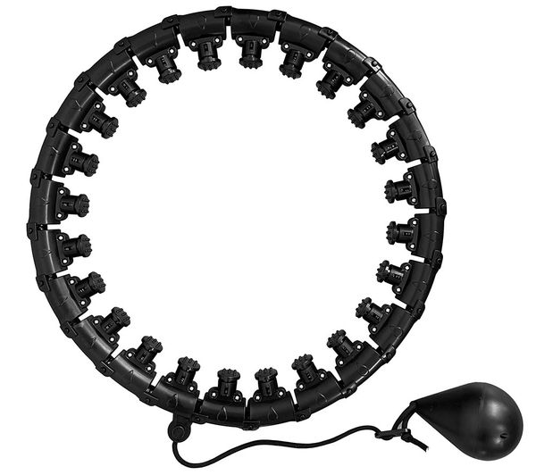 An image of EKO FIT KFWHH Weighted Fitness Hoop - Black