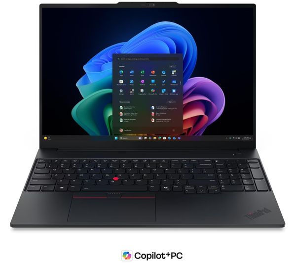 An image of LENOVO ThinkPad E16 Gen 3 16" Laptop, Copilot+ PC - Intel® Core™ Ultra 5 Laptop - 512 GB SSD, Black
