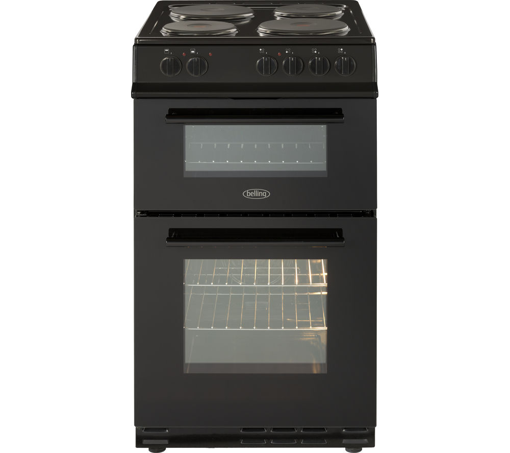 BELLING FS50ET 50 cm Electric Cooker – Black, Black