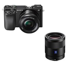 a6000 Mirrorless Camera with 16-50 mm f/3.5-5.6 & 55 mm f/1.8 Lens Bundle