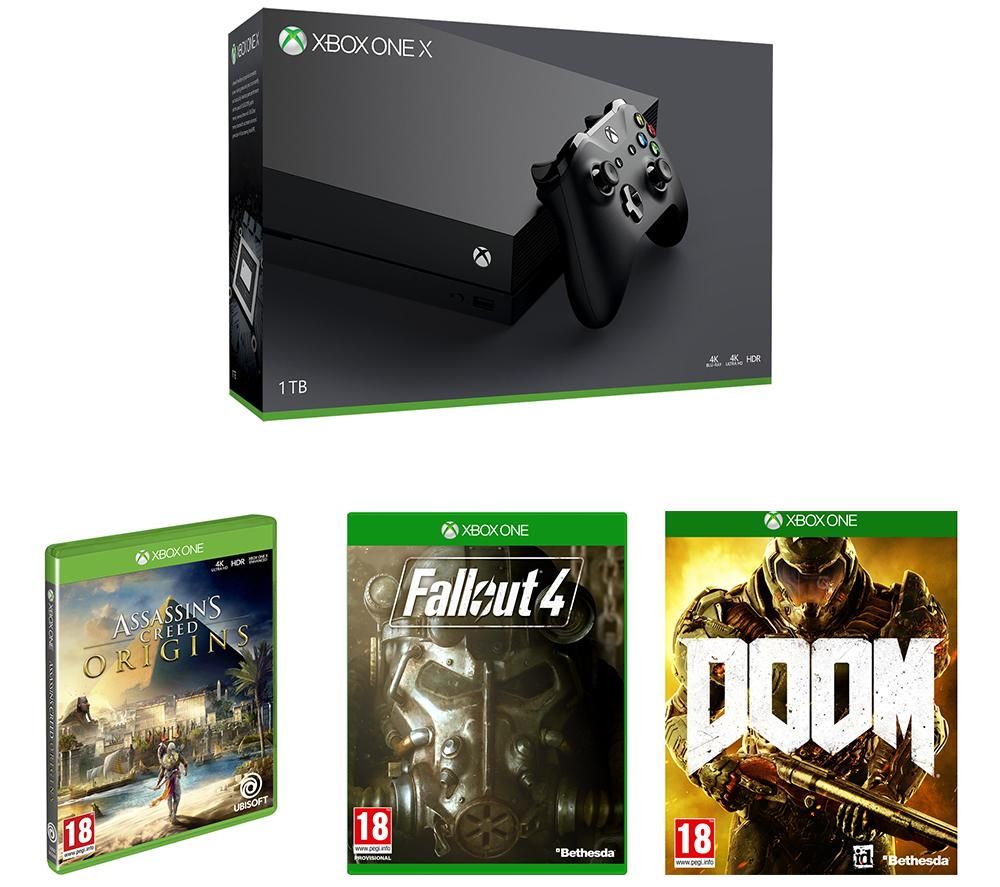 Buy MICROSOFT Xbox One X & Games Bundle | Free Delivery | Currys