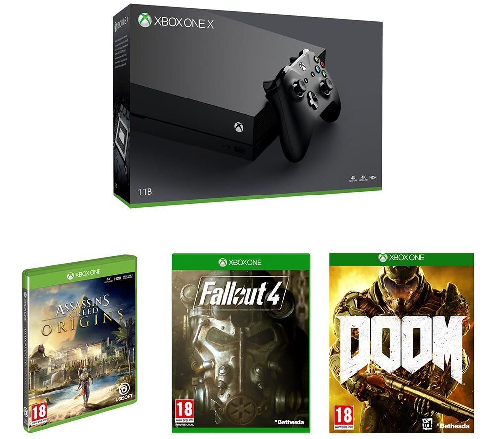 Buy MICROSOFT Xbox One X & Games Bundle Free Delivery Currys