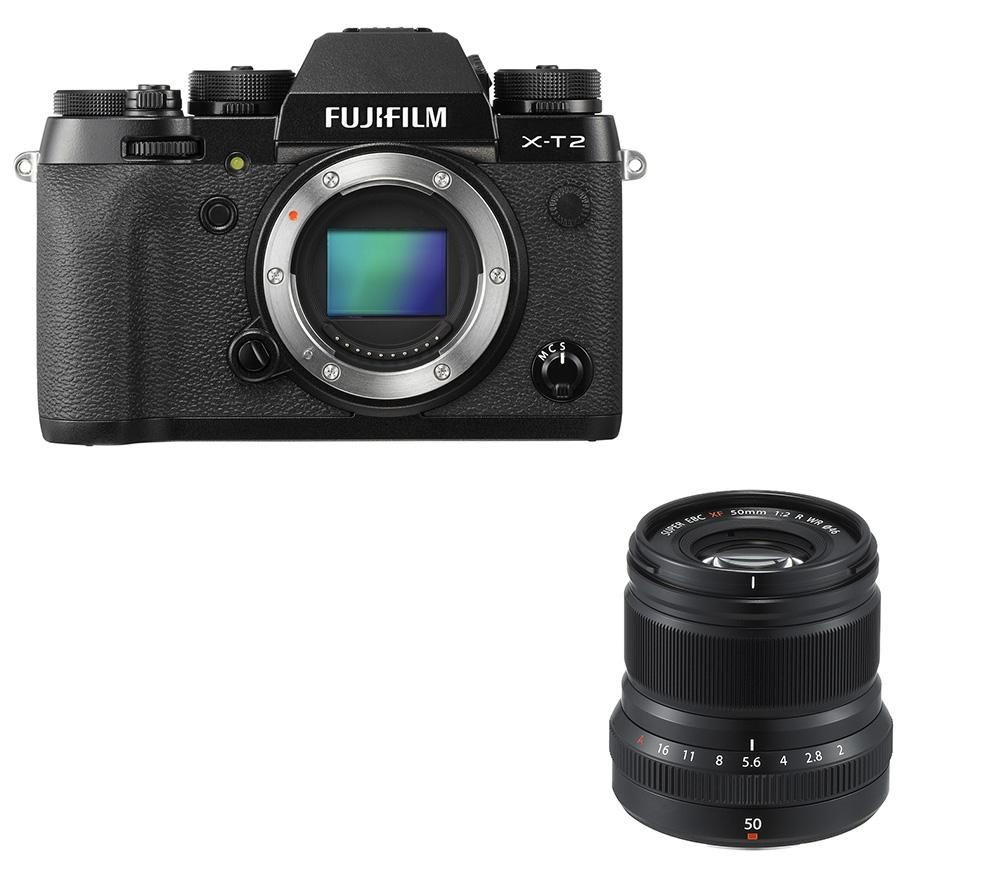 FUJIFILM XT2 Mirrorless Camera & Fujinon XF 50 mm f/2 WR Standard