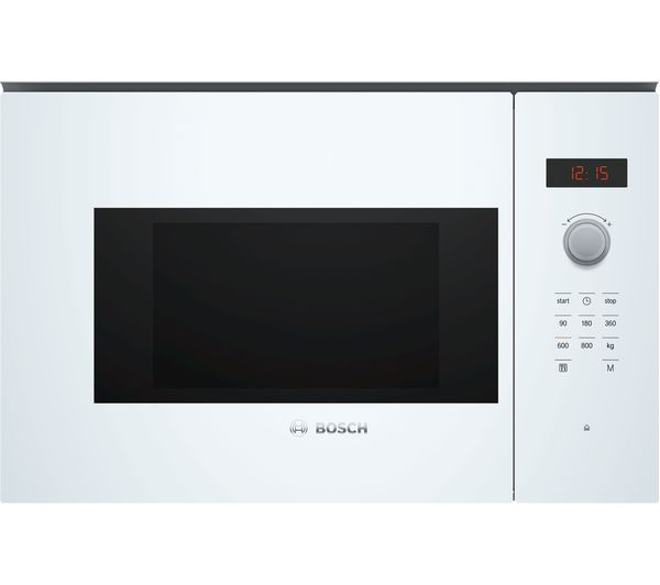 BOSCH Serie 4 BFL523MW0B Built-in Solo Microwave - White, White
