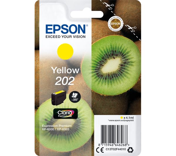 Epson 202 Kiwi Yellow Ink Cartridge