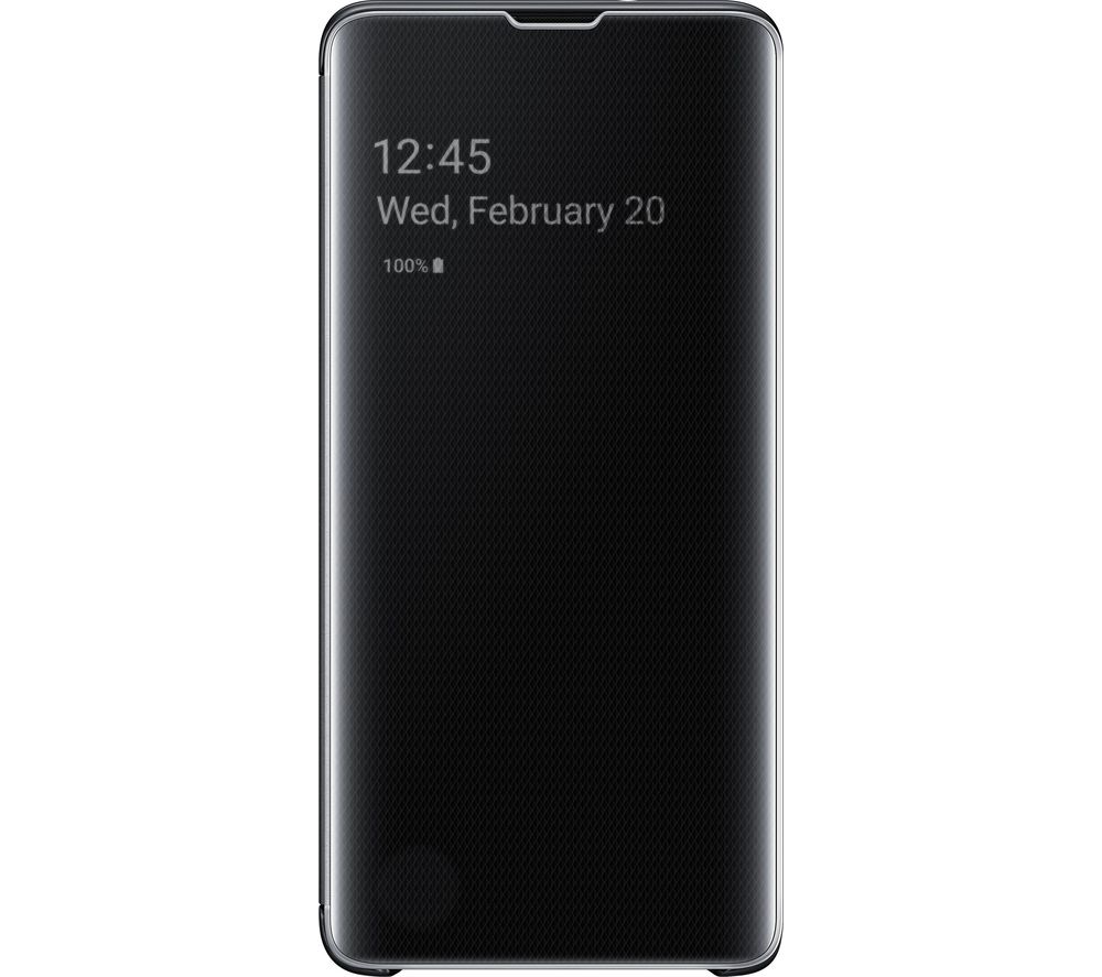 SAMSUNG Galaxy S10 Clear View Case - Black, Black