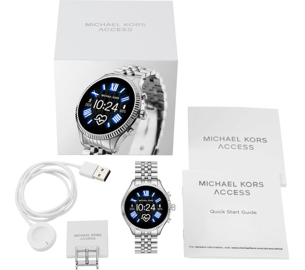 michael kors smart watch silver