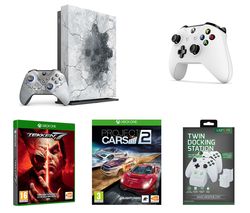MICROSOFT Limited Edition Gears 5 Xbox One X, Tekken 7, Project Cars, Wireless Controller & Twin Docking Station Bundle