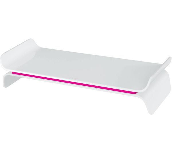 Leitz Ergo Wow Monitor Stand Pink White