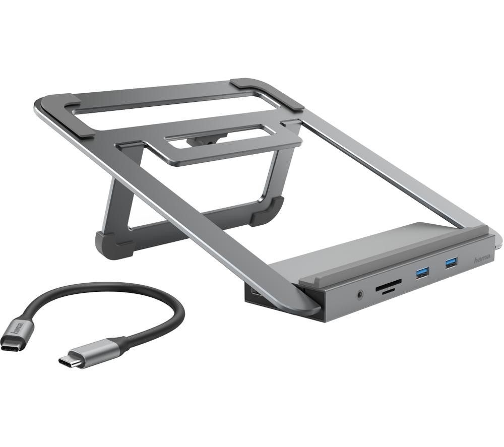 HAMA Notebook Stand with 12-in-1 USB Type-C Docking Station