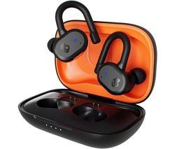 Push Active Wireless Bluetooth Sports Earbuds - True Black & Orange