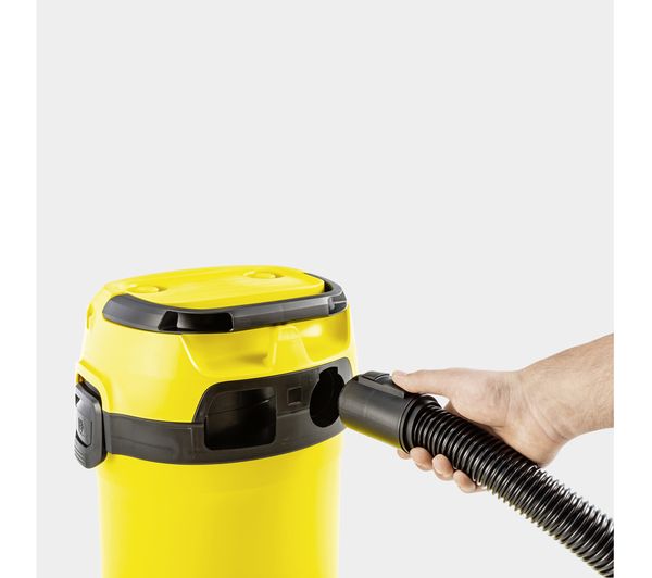 16281030 KARCHER WD 3 Wet & Dry Cylinder Vacuum Cleaner Yellow & Black Currys Business