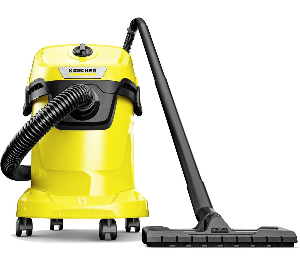 KARCHER WD 3 Wet & Dry Cylinder Vacuum Cleaner - Yellow & Black, Yellow