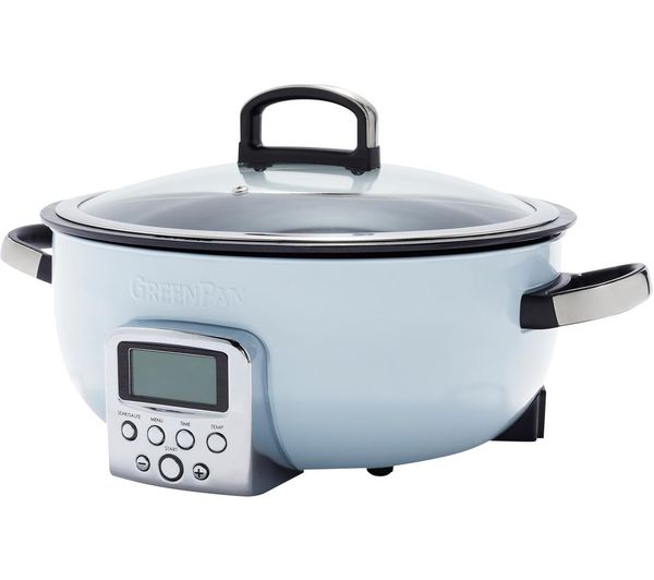 An image of GREENPAN Omni CC005290-001 Multicooker - Blue