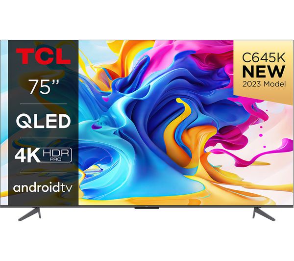 Tcl 75c645k 75 Smart 4k Ultra Hd Hdr Qled Tv With Google Assistant