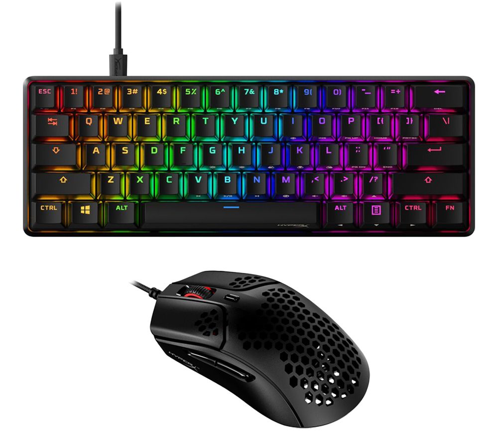 Pulsefire Haste RGB Optical Gaming Mouse & Alloy Origins 60 RGB Mechanical Gaming Keyboard Bundle