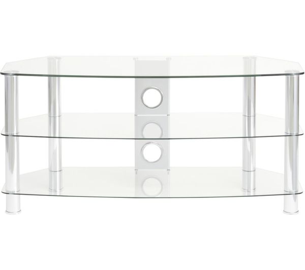 An image of TTAP Vantage 1200 mm TV Stand for Up to 65” TVs - Chrome