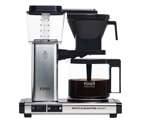 MOCCAMASTER KBG Select 53801 Filter Coffee Machine - Polished Silver