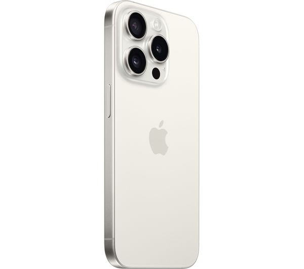 MTV43ZD/A - APPLE iPhone 15 Pro - 256 GB, White Titanium - Currys