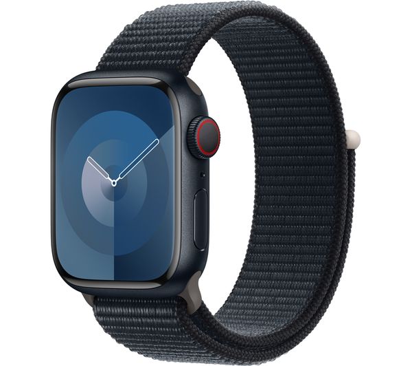 Image of APPLE Watch Series 9 Cellular - 41 mm Midnight Case with Midnight Sport Loop