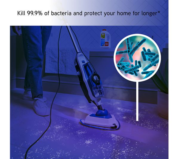VAX Steam Fresh Home 1-1-143015 Steam Mop - White & Navy Blue - 1-1 ...
