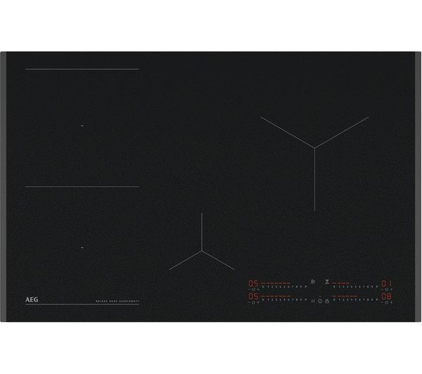 Aeg 6000 Bridge Ti84ib00fz 80 Cm Electric Induction Hob Saphirmatt Black